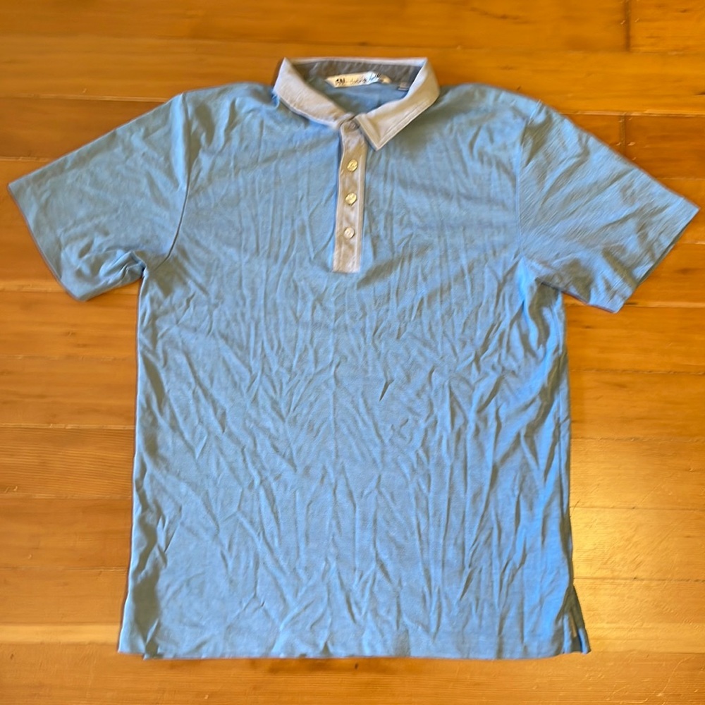 Travis Mathew Golf Polo Large Blue